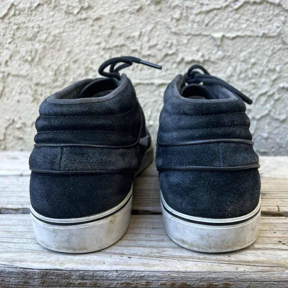 Nike Shoes Men Size 14 SB Solarsoft Portmore II 923198-011 Black Leather Suede